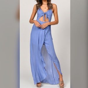 Maxi Dress- Periwinkle Slate